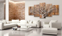 Wandbild Der Baum Der Geschichte In Braun,Weiß -Heimladen artgeist wandbild der baum der geschichte in braun weiss 2 scaled