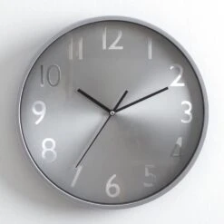 Wanduhr In Silbern -Heimladen atmosphera createur dinterieur wanduhr in silbern 2