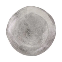 Deko-Teller Organisch Ø32cm BANQUET In Silber
