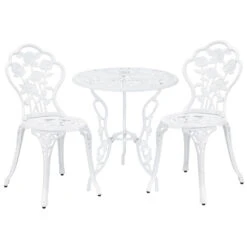 Gußeisen Bistro-Set Wakefield In Weiß (D)59cm (H)62cm