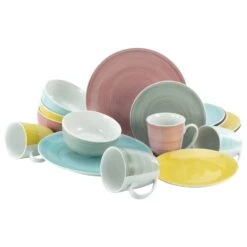 CreaTable Pastello Kombiservice 16 Teilig In Mehrfarbig