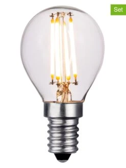 2er-Set: E14 LED-Leuchtmittel In Warmweiß - EEK E (A Bis G)