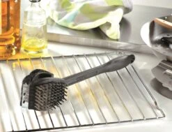 Heimladen -Heimladen gefu grillburste 3 in 1 bbq in schwarz silber 1