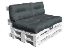 Outdoor Palettenkissen Set MONSUN, Wasserfest, Farbe Anthrazit