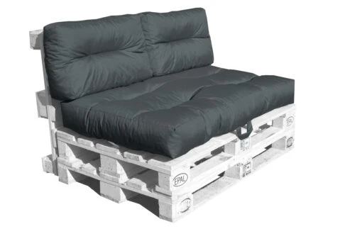Outdoor Palettenkissen Set MONSUN, Wasserfest, Farbe Anthrazit