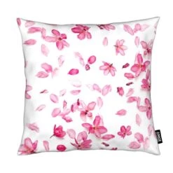 Kissen "Blossom Fall" In Rosa & Weiß