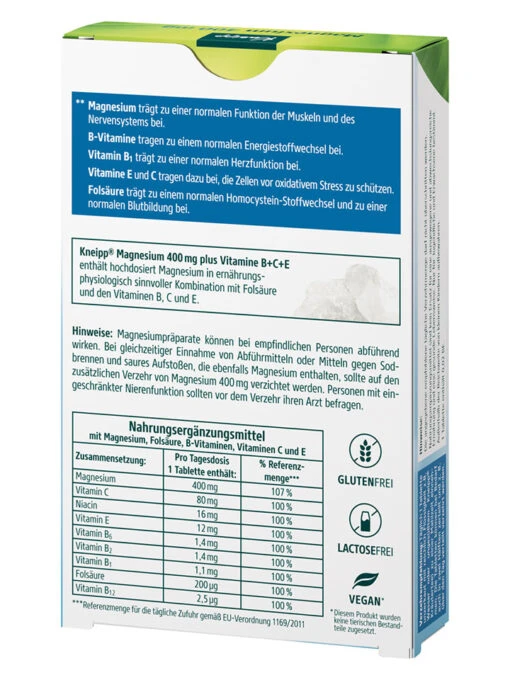 2er-Set: Nahrungsergänzungsmittel "Magnesium 400", Je 30 Tabletten/37 G – Bild 2