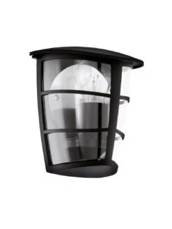 Außen Wandlampe In Schwarz Klar
