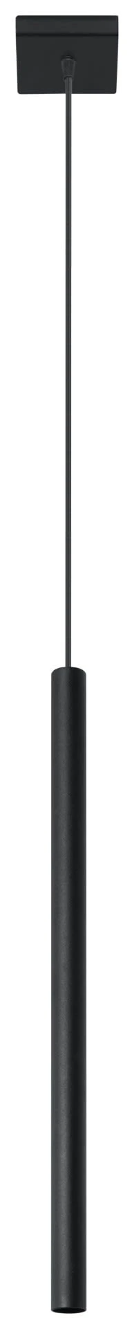 Hängeleuchte FIDEUS 1in Schwarz Stahl Modern Loft Lampe 1xG9 LED NICE LAMPS