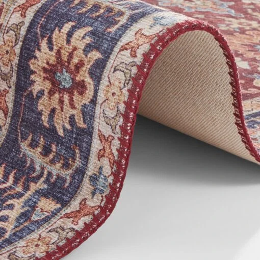 Vintage Teppich Vivana Bordeaux Rot – Bild 5