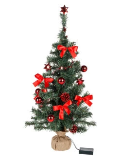 Künstlicher Weihnachtsbaum Mit LEDs In Grün - (H)75 Cm