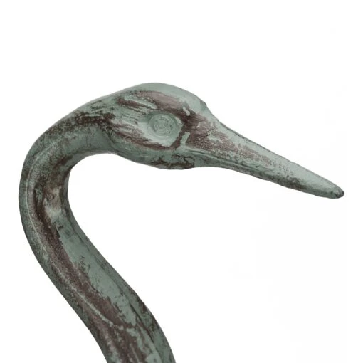 1 X Dekofigur Kranich In Grün - (H)75 Cm – Bild 4