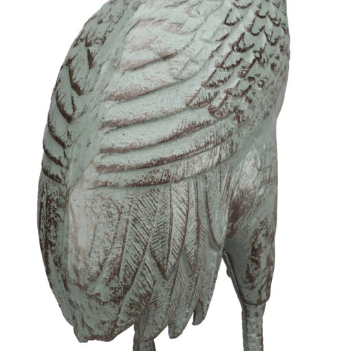1 X Dekofigur Kranich In Grün - (H)75 Cm – Bild 5