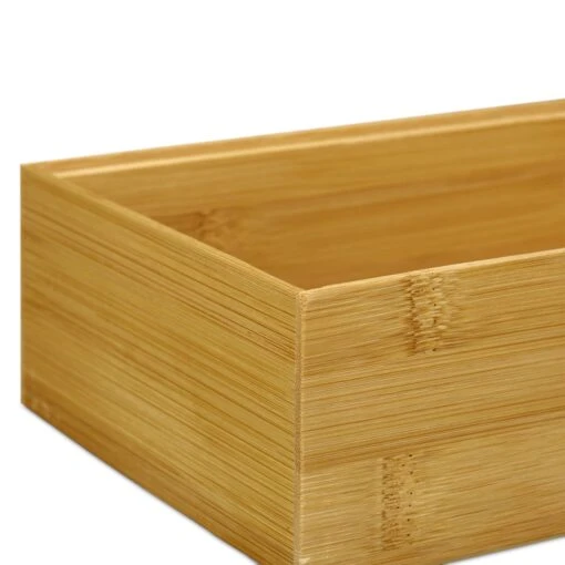 1x Bambus-Ordnungsbox In Natur - (B)23 X (H)7 X (T)15 Cm – Bild 7