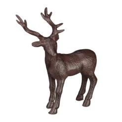3 X Hirsch Figur "stehend" In Braun