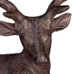 4 X Hirsch Figur "sitzend" In Braun -Heimladen relaxdays 4 x hirsch figur sitzend in braun 5
