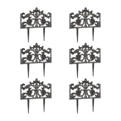 6x Beetzaun In Bronze - (B)36 X (H)37 X (T)2 Cm -Heimladen relaxdays 6x beetzaun in bronze b 36 x h 37 x t 2 cm 3