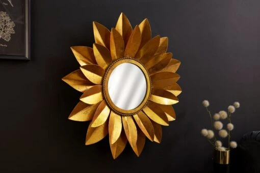 Wandspiegel SUNFLOWER In Gold - 60 X 60 X 7cm – Bild 2