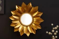 Wandspiegel SUNFLOWER In Gold - 60 X 60 X 7cm -Heimladen riess ambiente de wandspiegel sunflower in gold 60 x 60 x 7cm 3