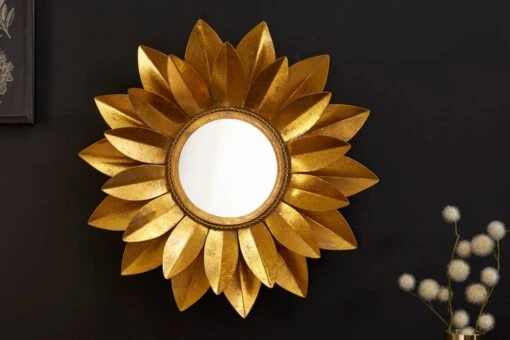 Wandspiegel SUNFLOWER In Gold - 60 X 60 X 7cm – Bild 4