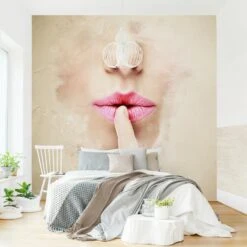 Vliestapete Smart - My Secret In Beige -Heimladen wallart vliestapete smart my secret in beige 2