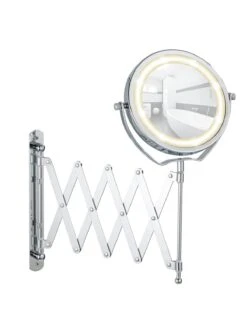 Wenko LED Kosmetikspiegel Brolo In Chrom